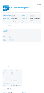 online ticket reservation