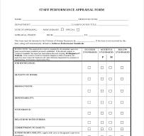 example of appraisal form