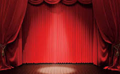 red curtain stage