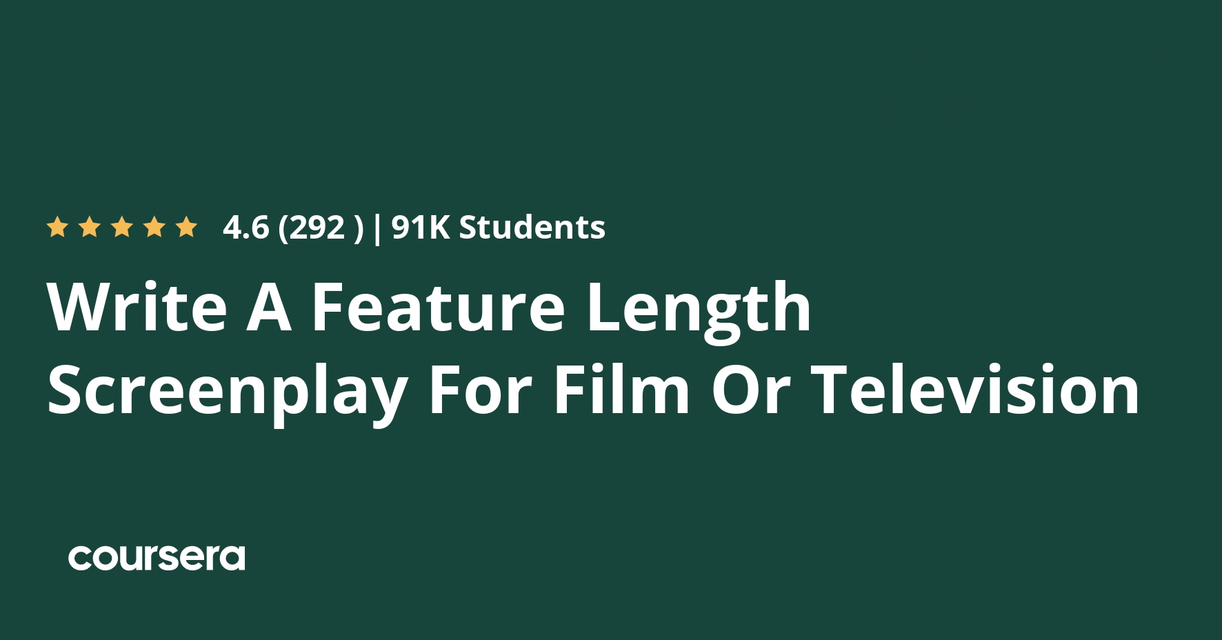 screenplay writing classes online