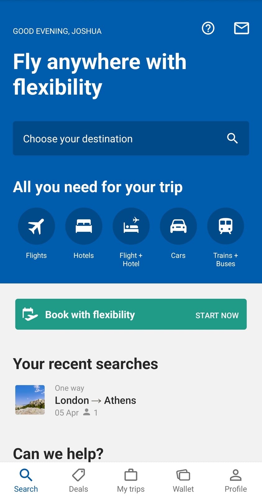 edreams flight booking