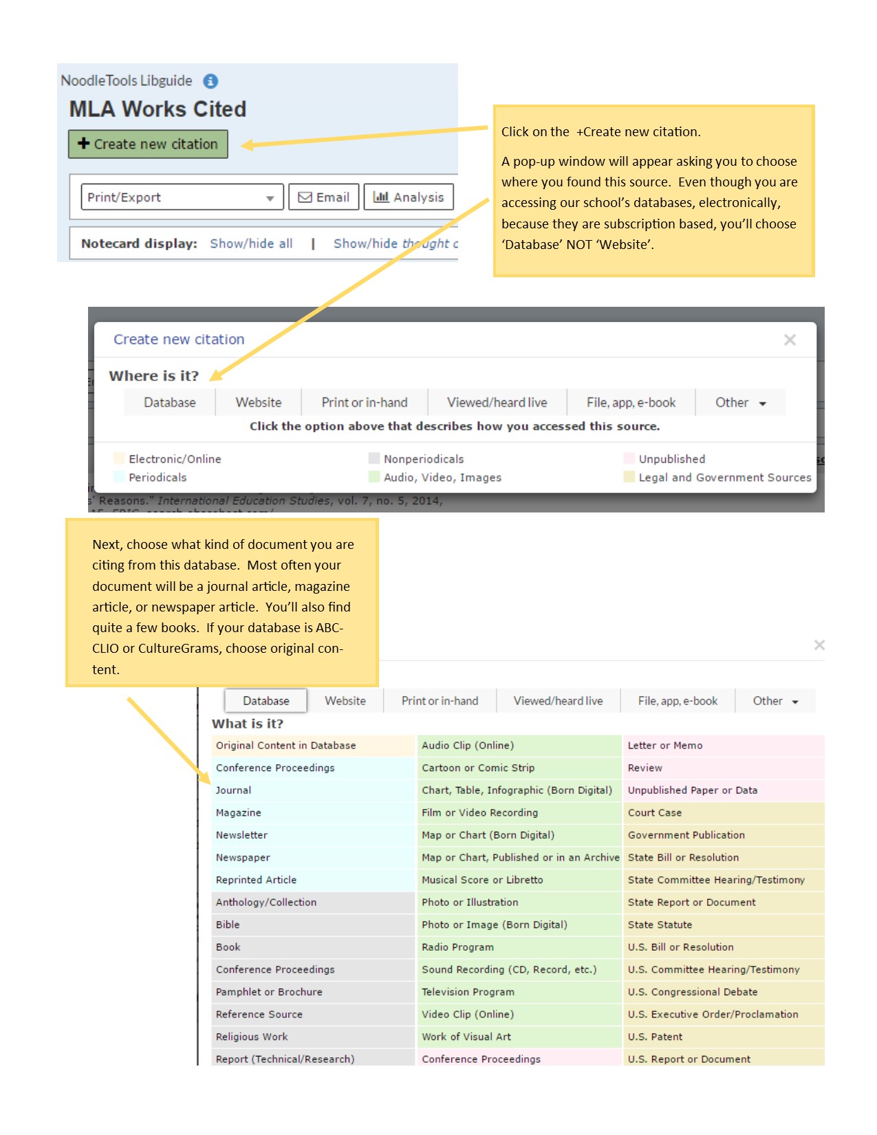 citing a journal article