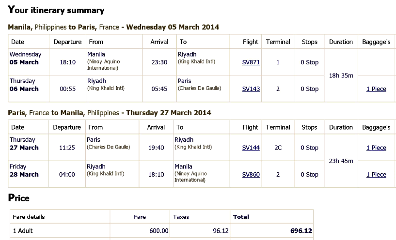 saudi airlines reservation