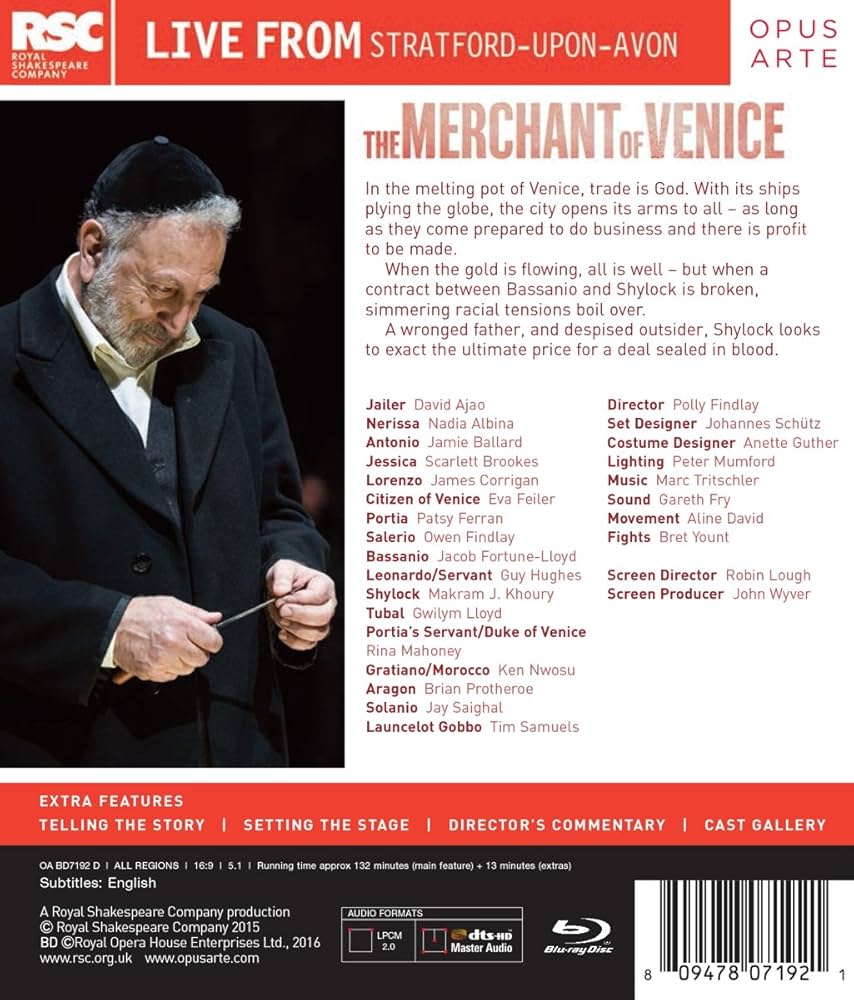 royal shakespeare company merchant of venice