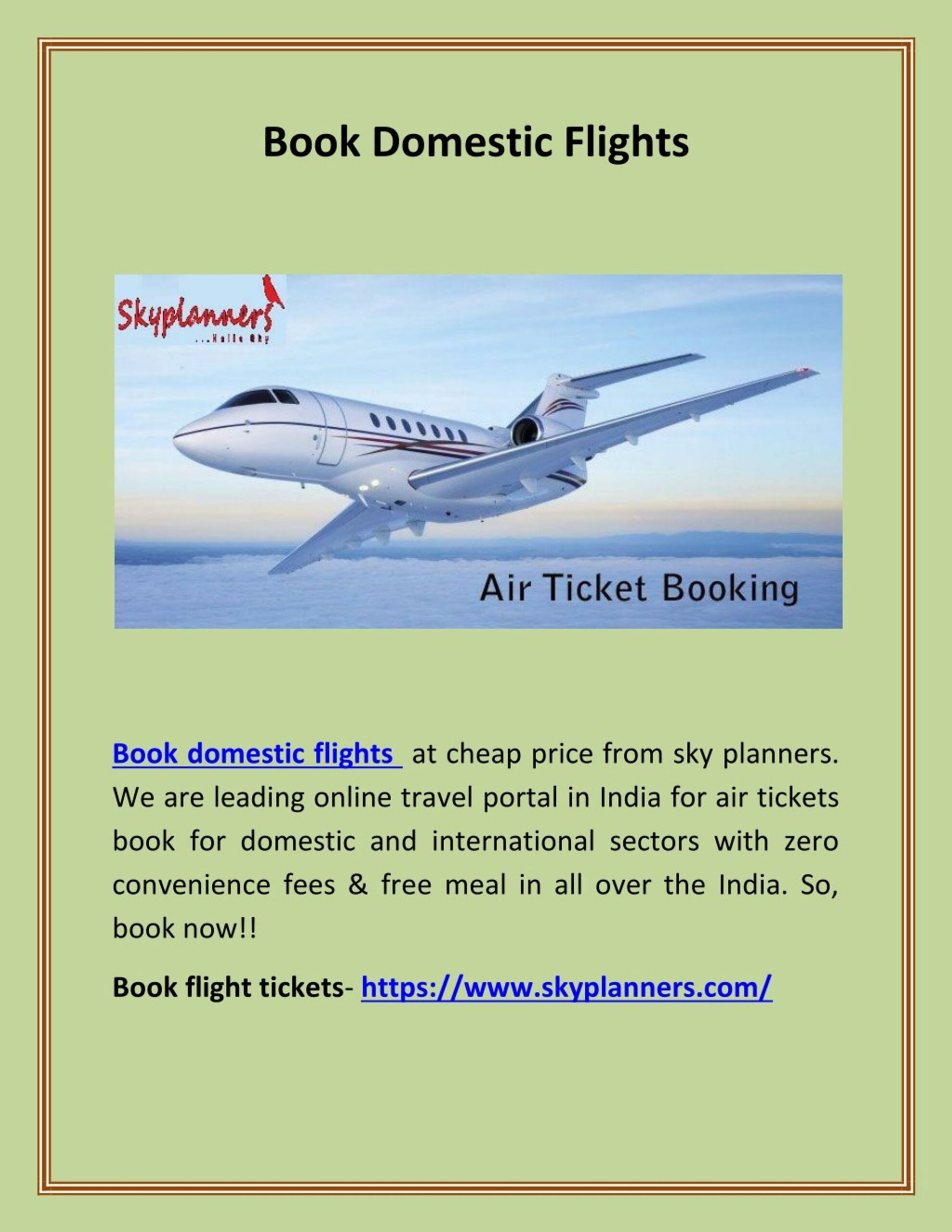 flight booking domestic
