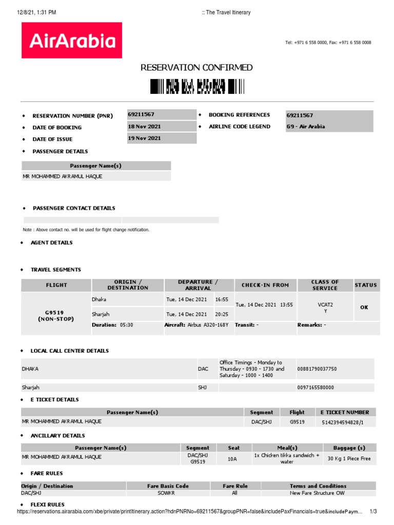 air arabia ticket booking